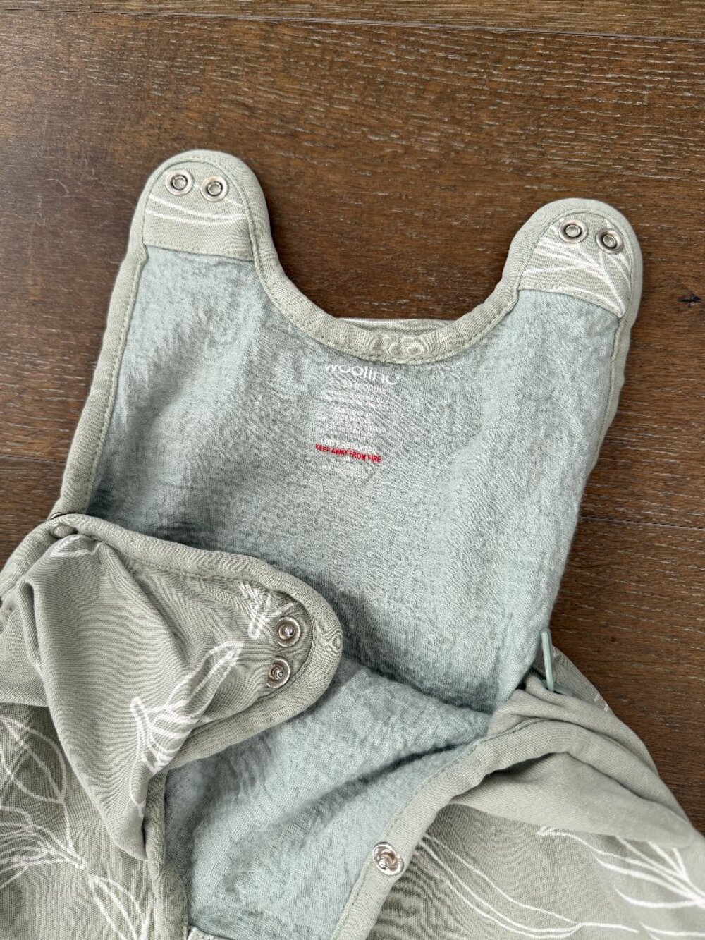 Woolino 4 Seasons Merino Baby Sleep Sack Sage 2mo-2y - Picture 2 of 2